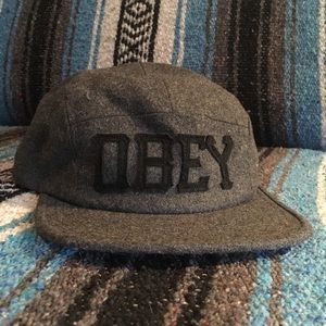Obey Flat-brimmed Hat